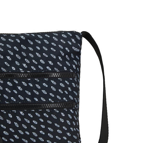 Sacs Crossbody Kipling Alvar Printed Noir Blanche | FR 2145AH